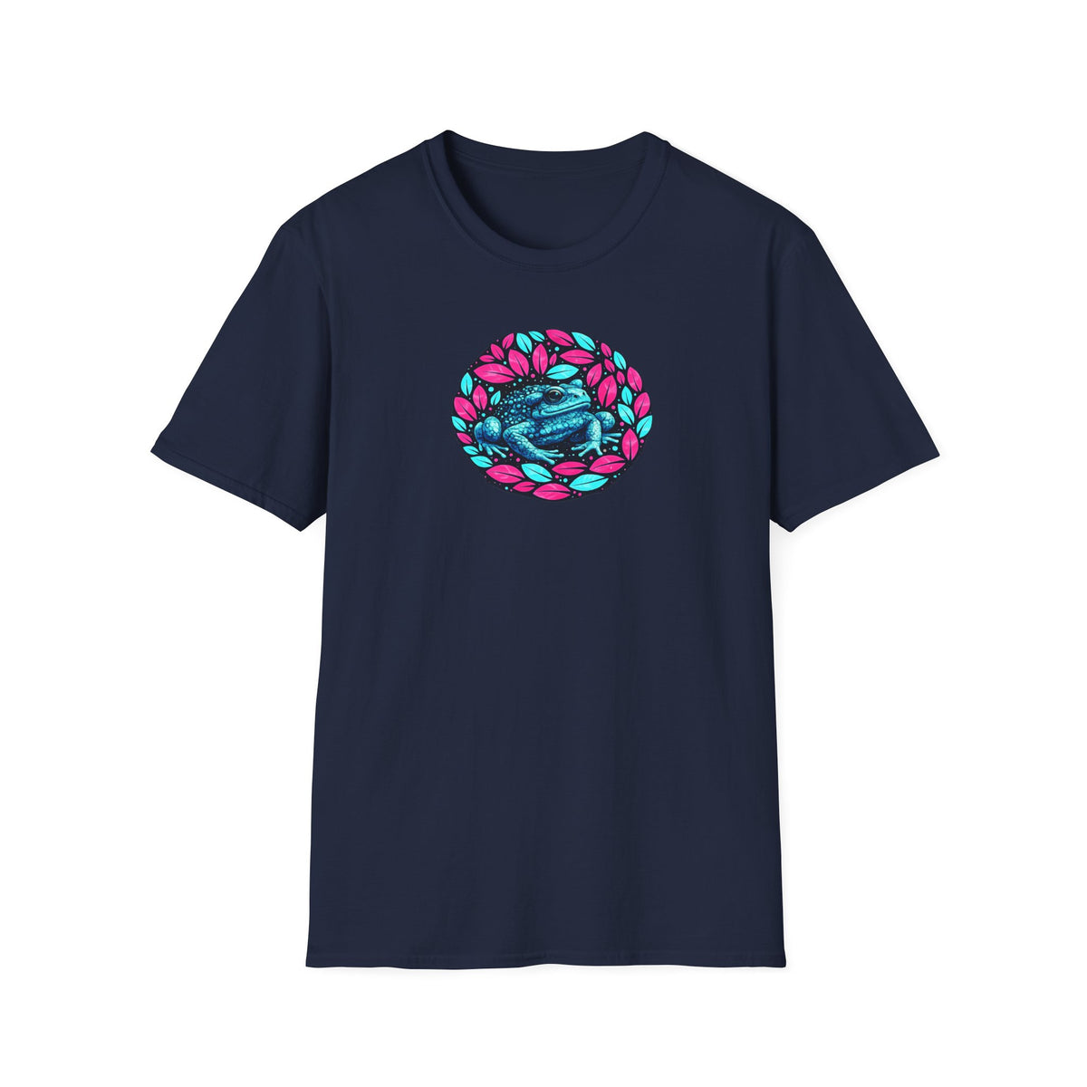 Unisex Softstyle T-Shirt „Blättrige Kröte“