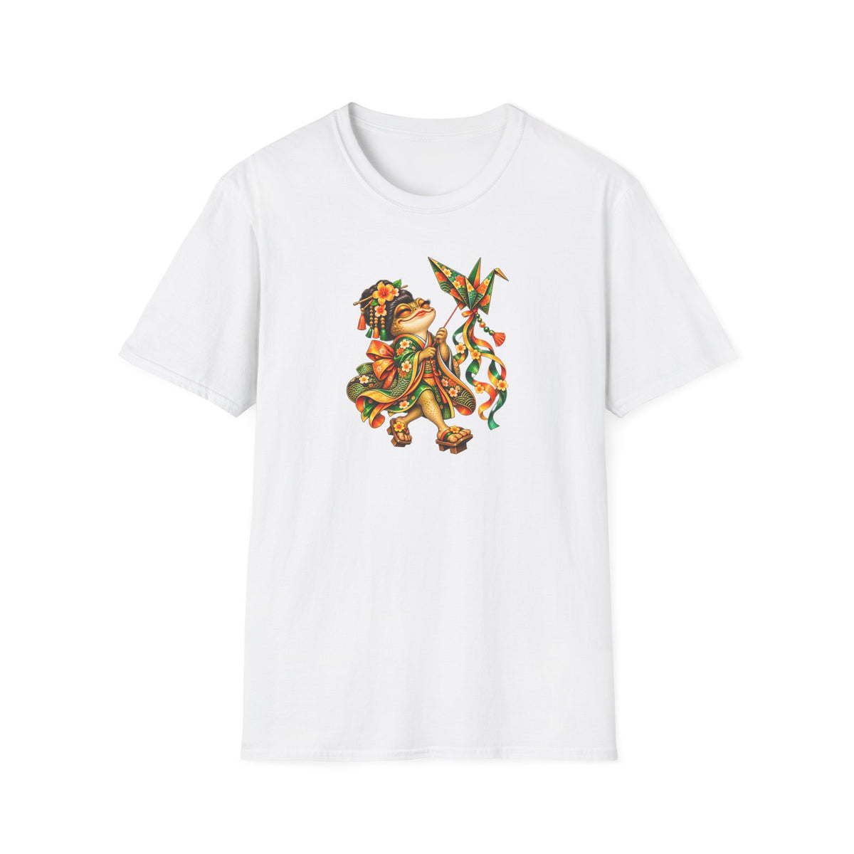 Kite Flying Toad Funny Outdoor T-Shirt | Croaking Toad