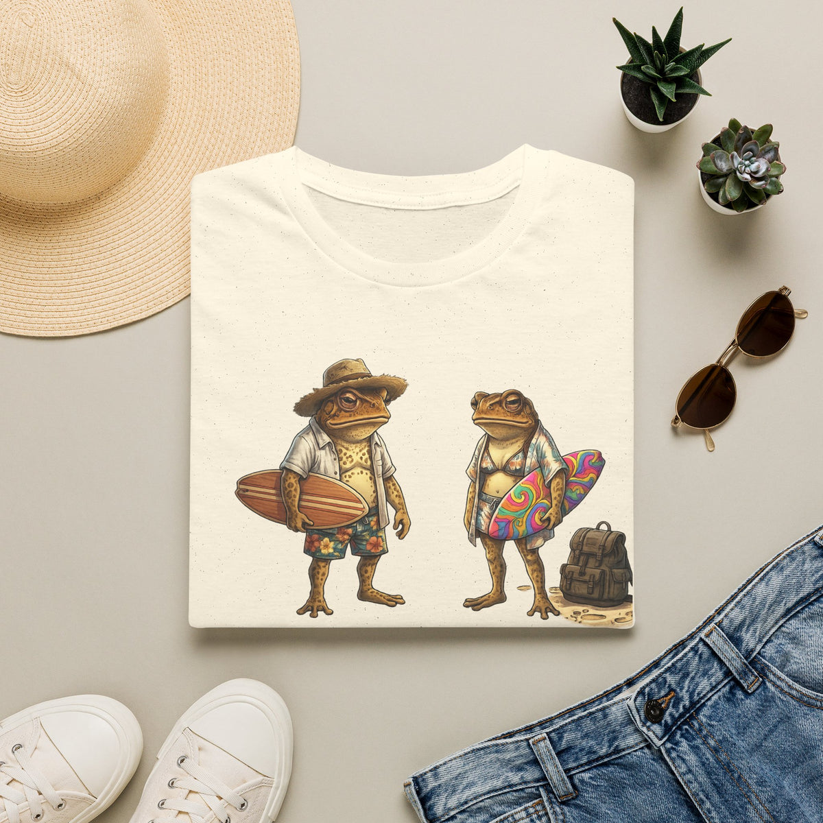 Surfs up Toads Unisex Softstyle T-Shirt