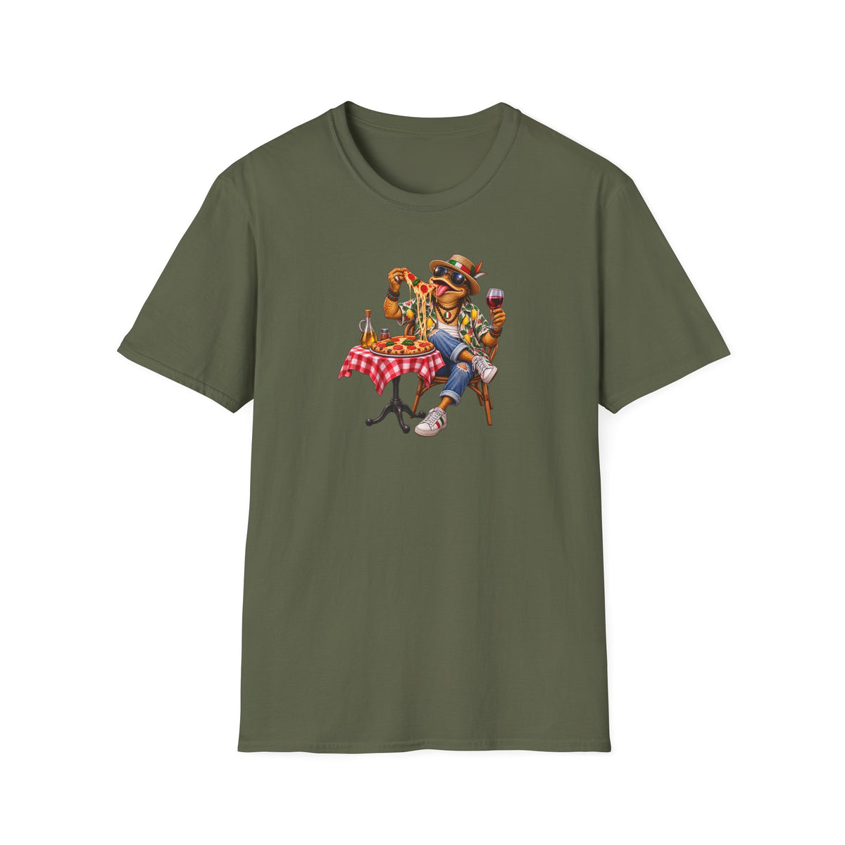 Italian Pizza Toad Unisex Softstyle T-Shirt