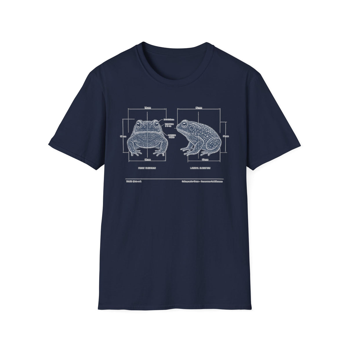 Blue Print Toad Unisex Softstyle T-Shirt