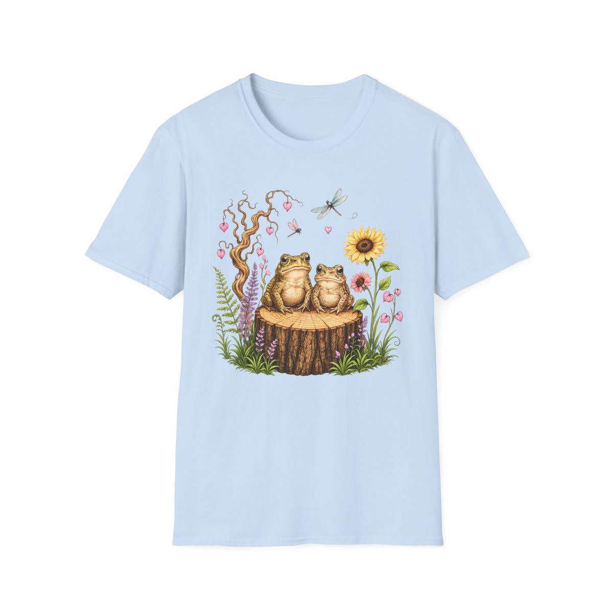 Toads on a log Unisex Softstyle T-Shirt