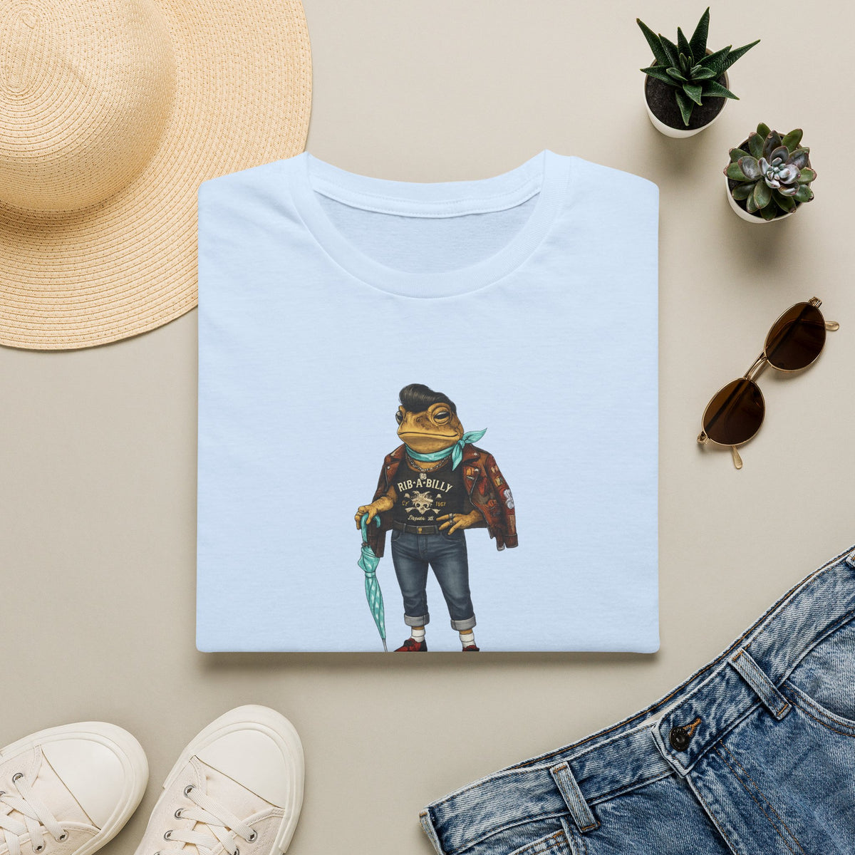 T-shirt morbida unisex Slick Chic Toad