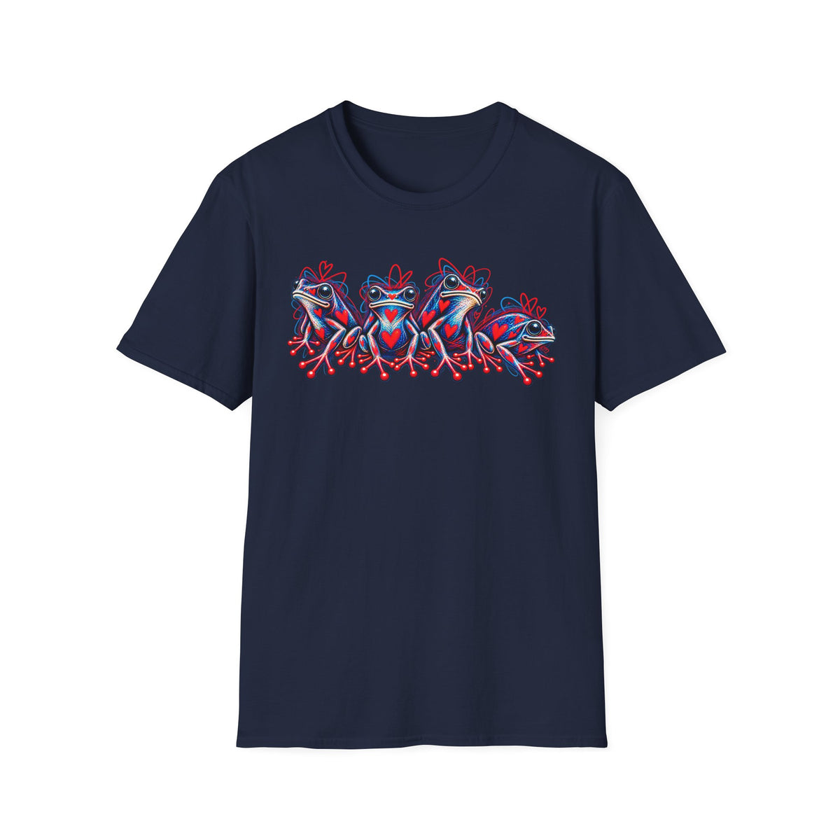 Heart to Heart Toads Unisex Softstyle T-Shirt