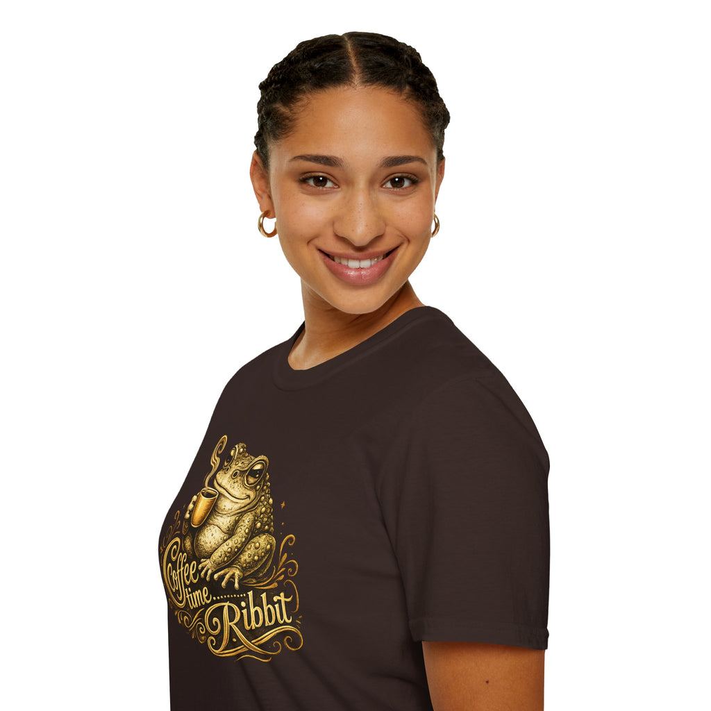 Coffee time Ribbit Unisex Softstyle T-Shirt