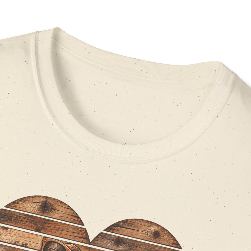 Wooden heart - Croaking Toad  T-Shirt 🪵 🐸 ❤️