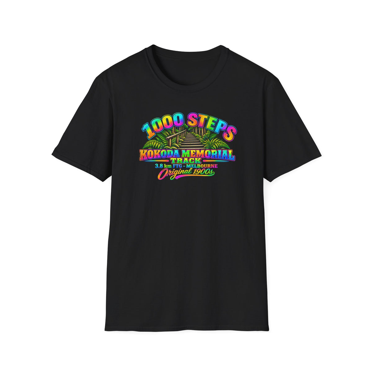 1000 Steps Kokoda Memorial Track Unisex Softstyle T-Shirt