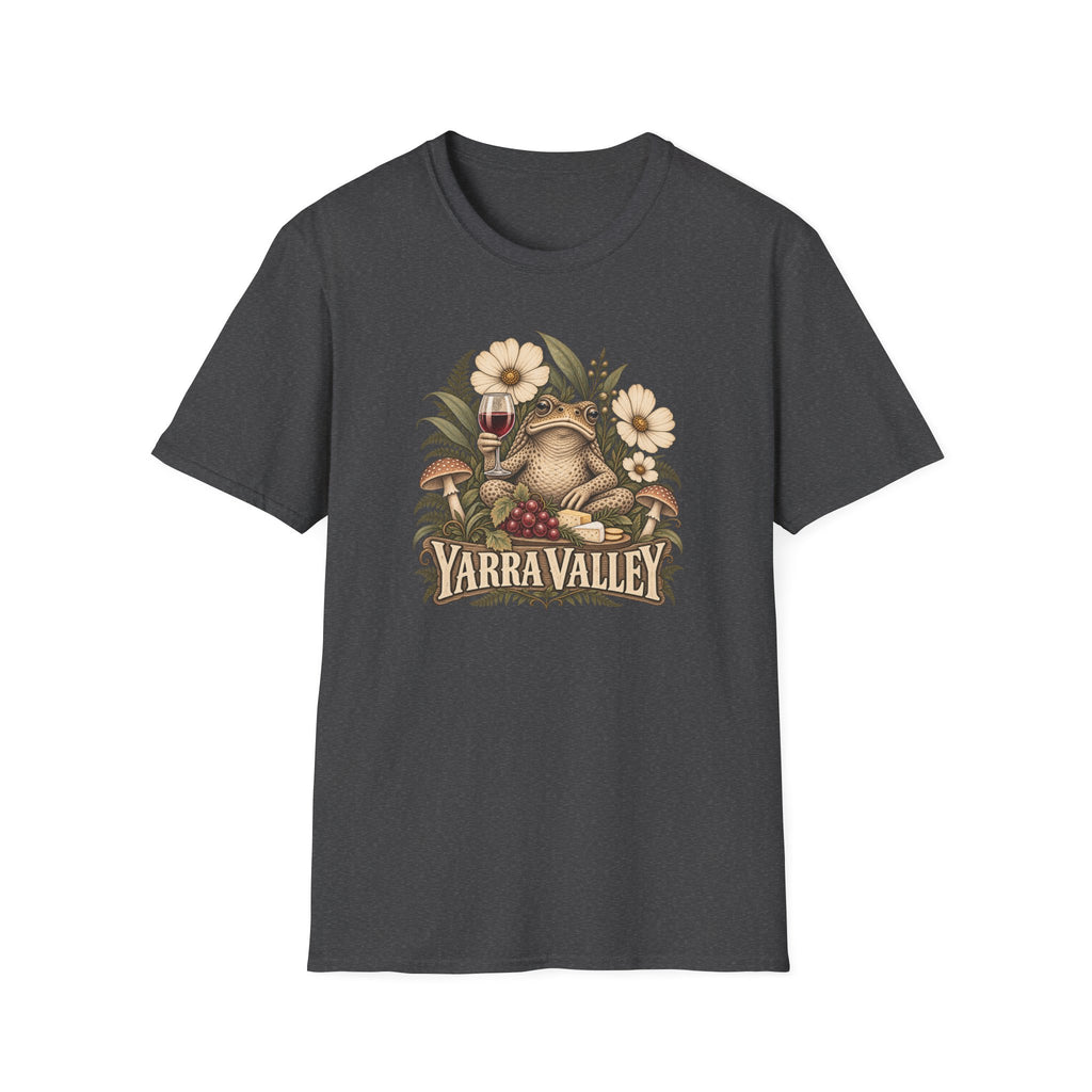 Yarra Valley toad with red wine Unisex Softstyle T-Shirt