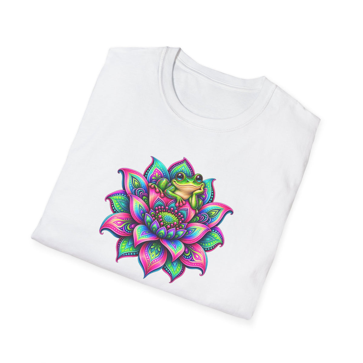 Mandala flower toad Unisex Softstyle T-Shirt