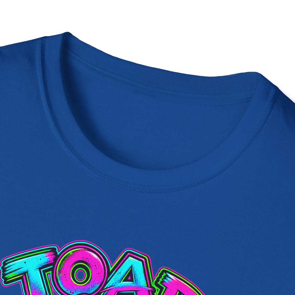 Skeleton neon pink, aqua and greenI unisex Softstyle T-Shirt