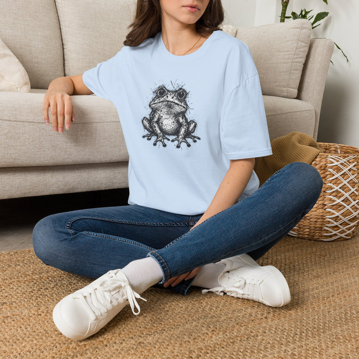 Scribble Toad Unisex Softstyle T-Shirt