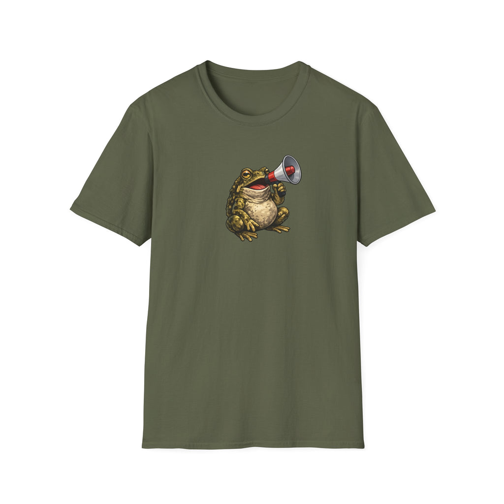 T-shirt girocollo unisex Megaphone Toad Softstyle
