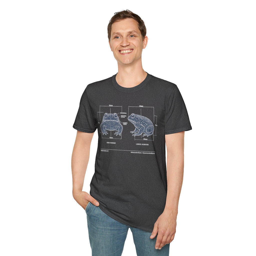 Blue Print Toad Unisex Softstyle T-Shirt