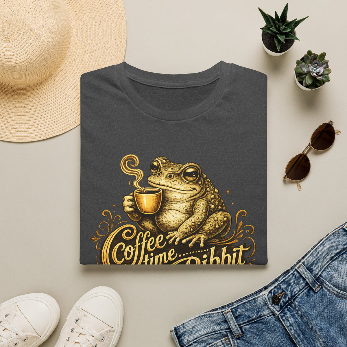 Coffee time Ribbit Unisex Softstyle T-Shirt