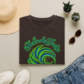 Sherbrooke Forest neon green and blue Lyrebird Unisex Softstyle T-Shirt