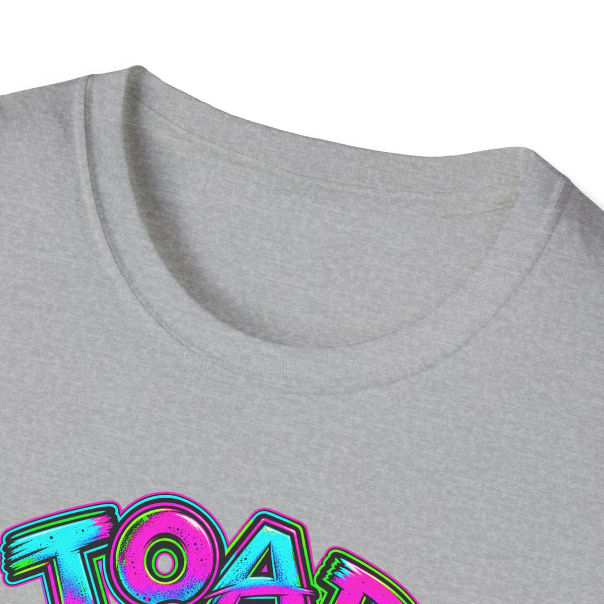 Skeleton neon pink, aqua and greenI unisex Softstyle T-Shirt