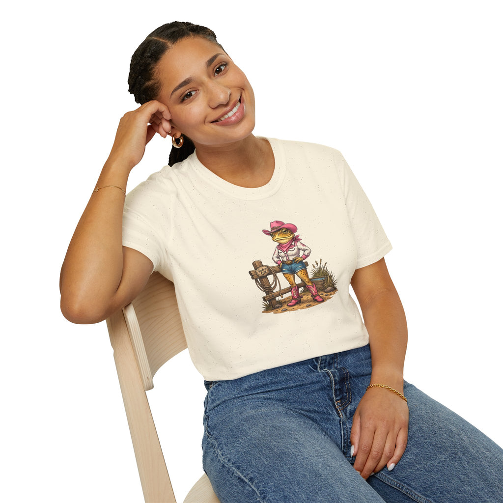 Cowgirl Rodeo Kröte Unisex Softstyle T-Shirt