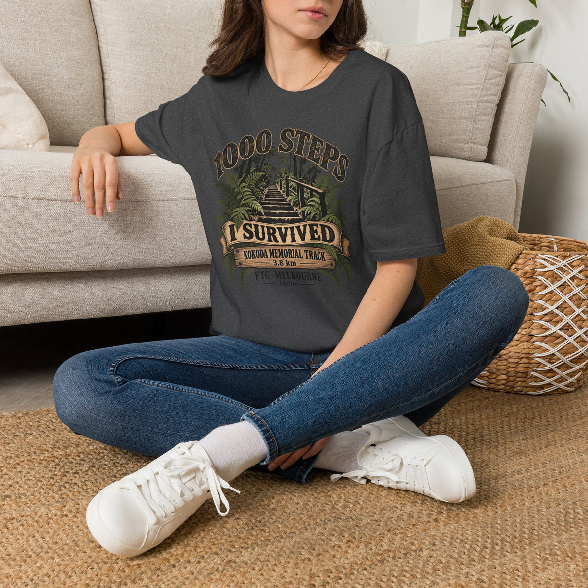 1000 Steps - I survived Kokoda Track FTG Melbourne Unisex Softstyle T-Shirt