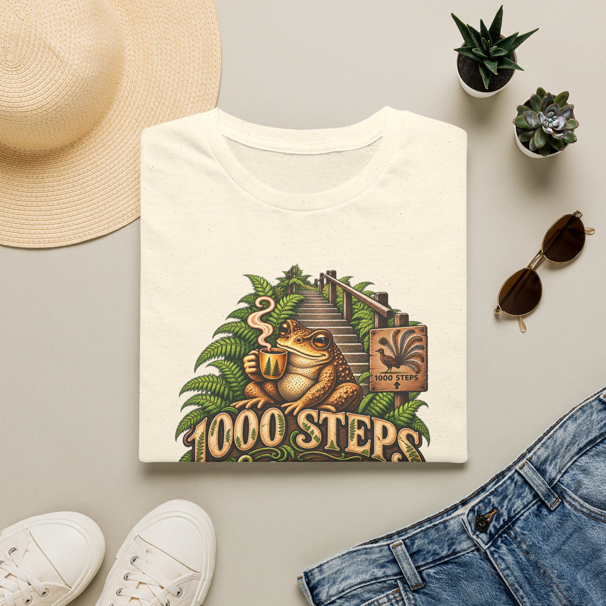 1000 Steps & Coffee Unisex Softstyle T-Shirt