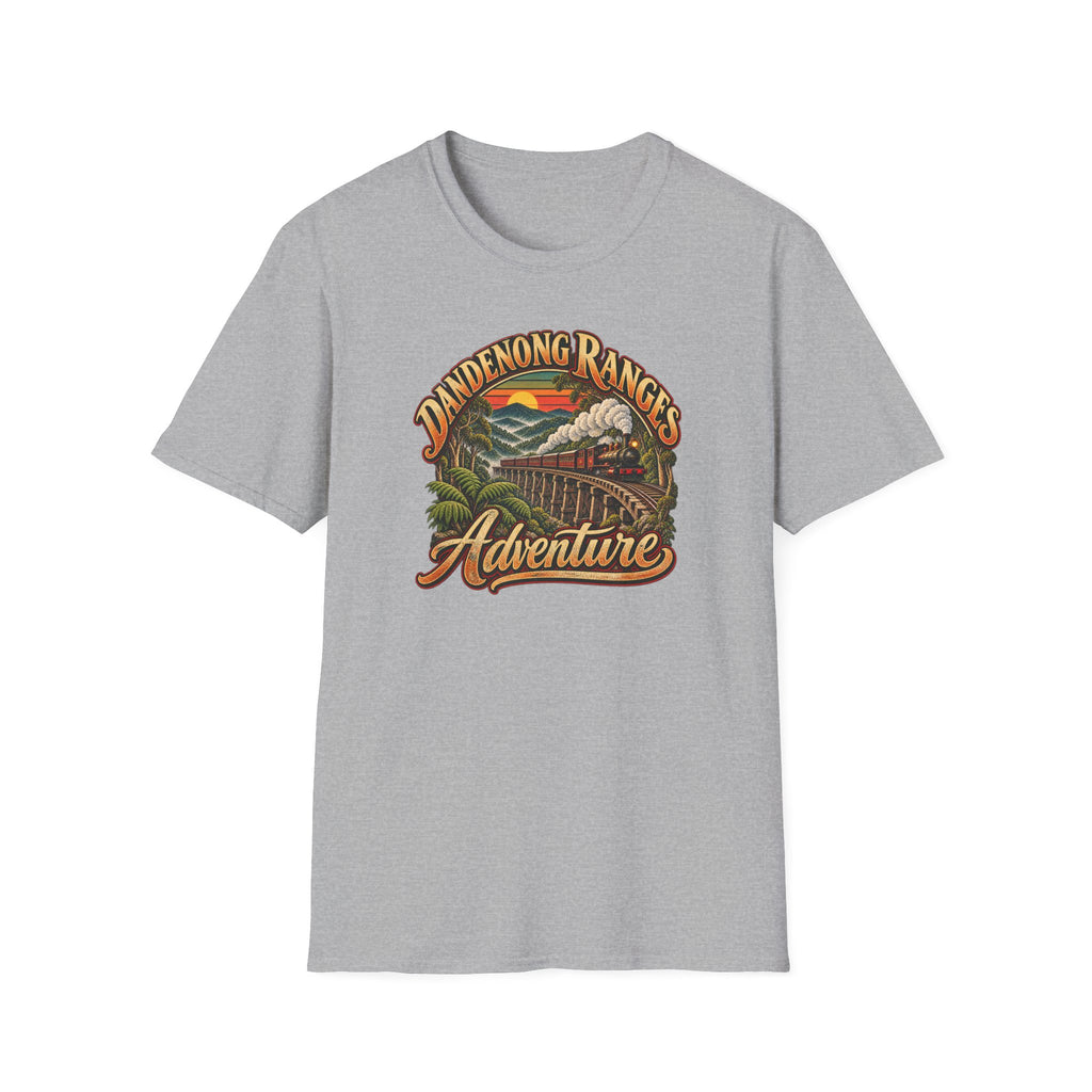 Dandenong Ranges Adventure with Puffing Billy steam train and tressel bridgeUnisex Softstyle T-Shirt