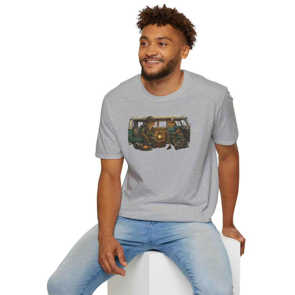 Toads Combi Van Camping Unisex Softstyle T-Shirt