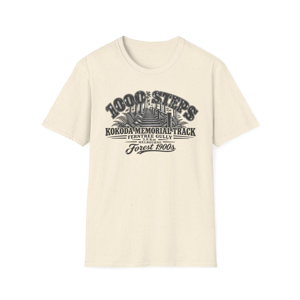 1000 Steps Kokoda Memorial Track Unisex Softstyle T-Shirt