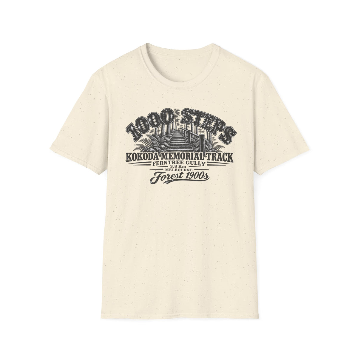 1000 Steps Kokoda Memorial Track Unisex Softstyle T-Shirt