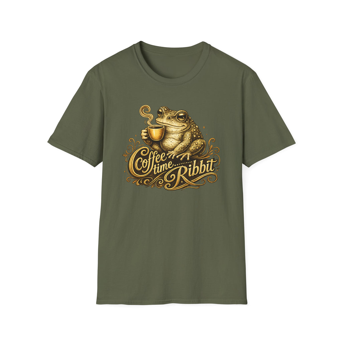 Coffee time Ribbit Unisex Softstyle T-Shirt