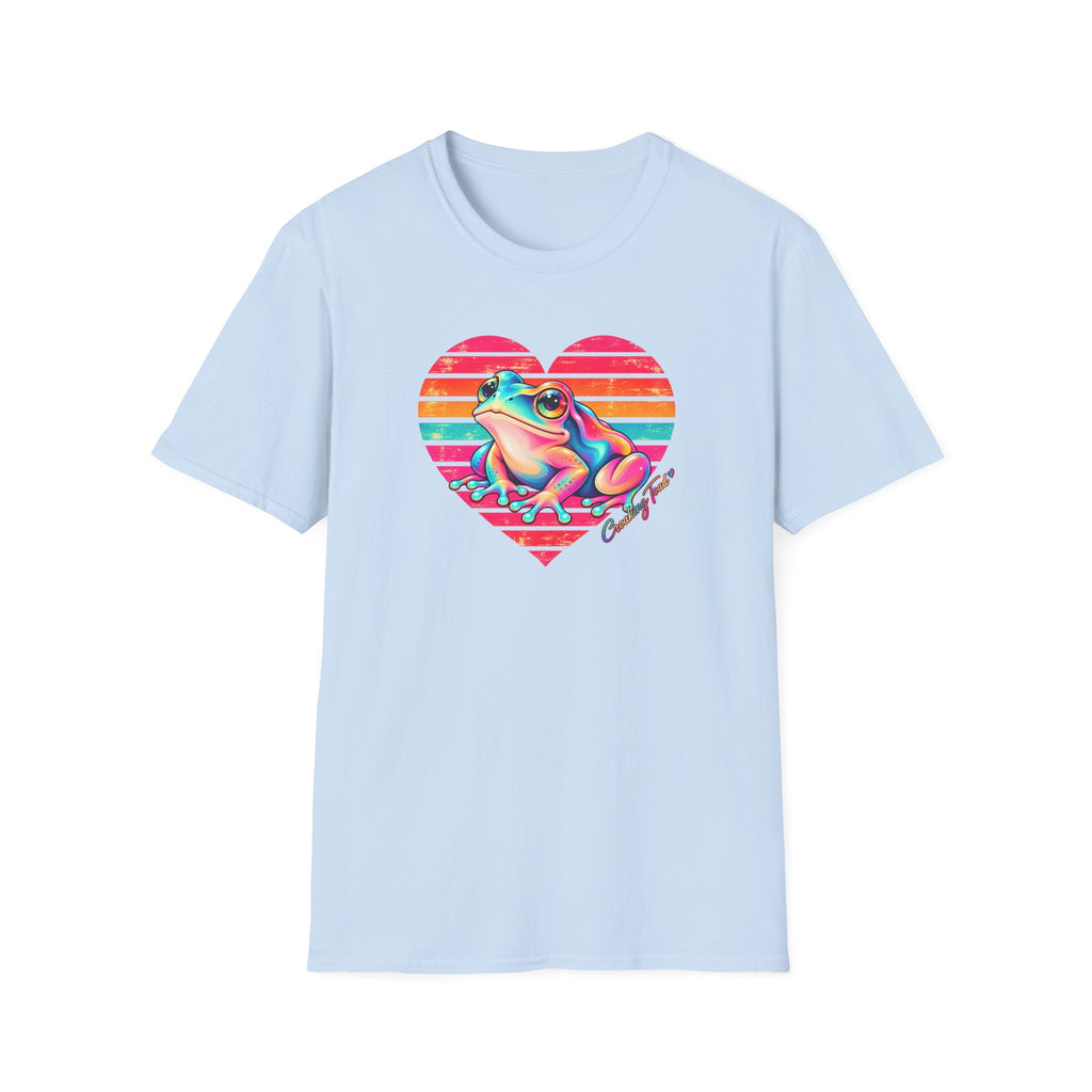Rainbow Heart - Croaking Toad  T-Shirt