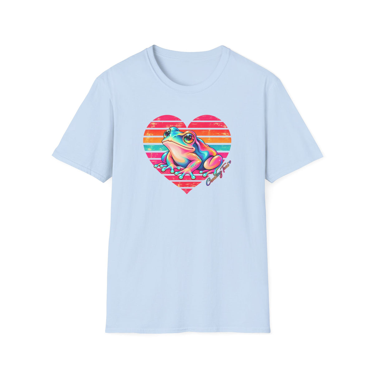 Rainbow Heart - Croaking Toad  T-Shirt