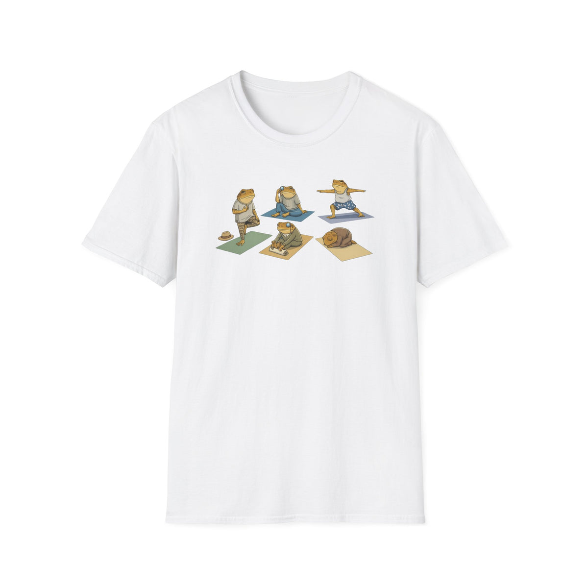 Yoga Zen Toads Unisex Softstyle T-Shirt