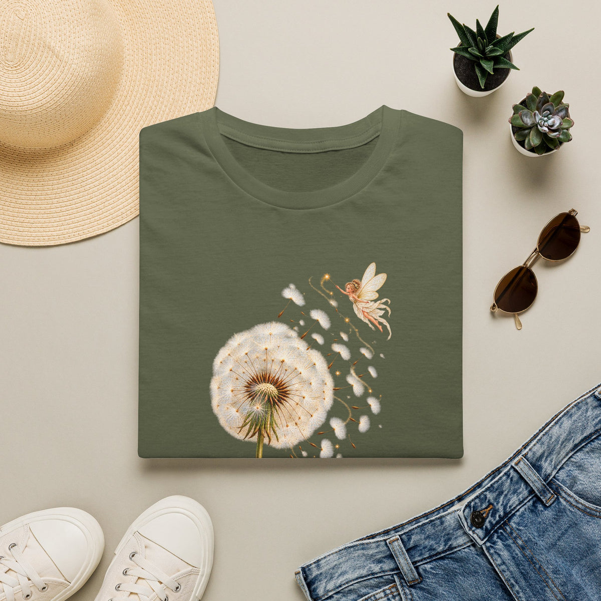 Dandelion fairy Unisex Softstyle T-Shirt