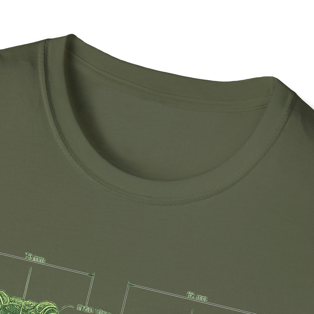 Blue Print Toad Unisex Softstyle T-Shirt