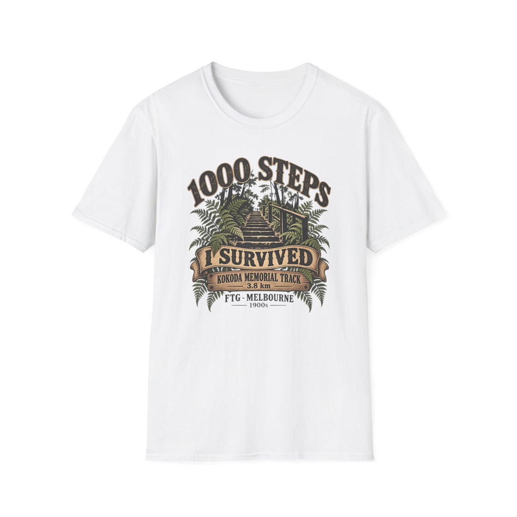 1000 Steps - I survived Kokoda Track FTG Melbourne Unisex Softstyle T-Shirt