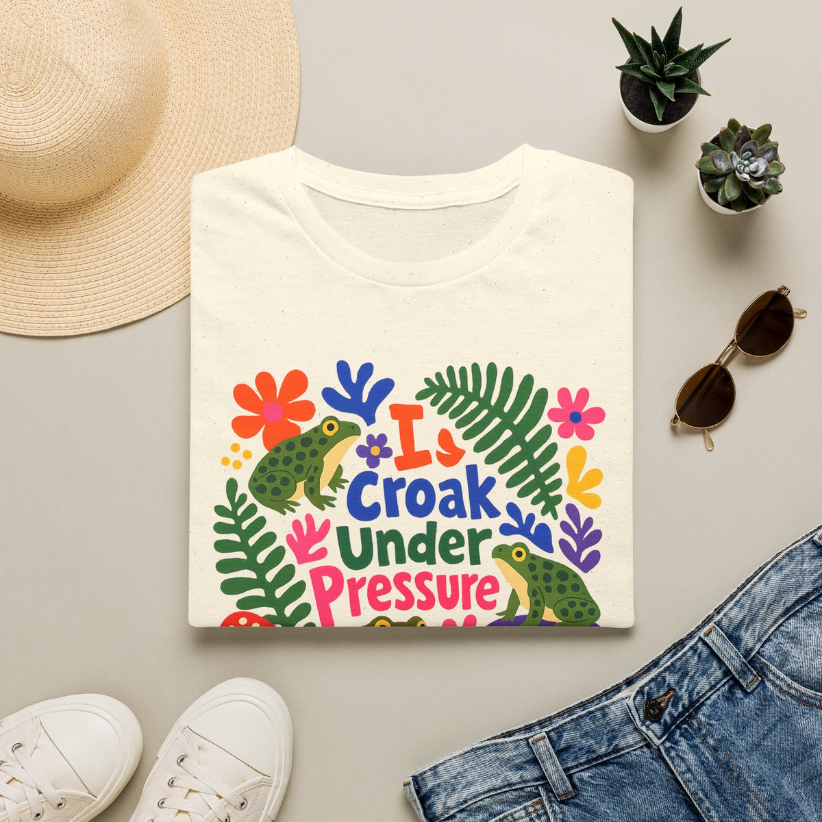 I Croak Under Pressure Unisex Softstyle T-Shirt
