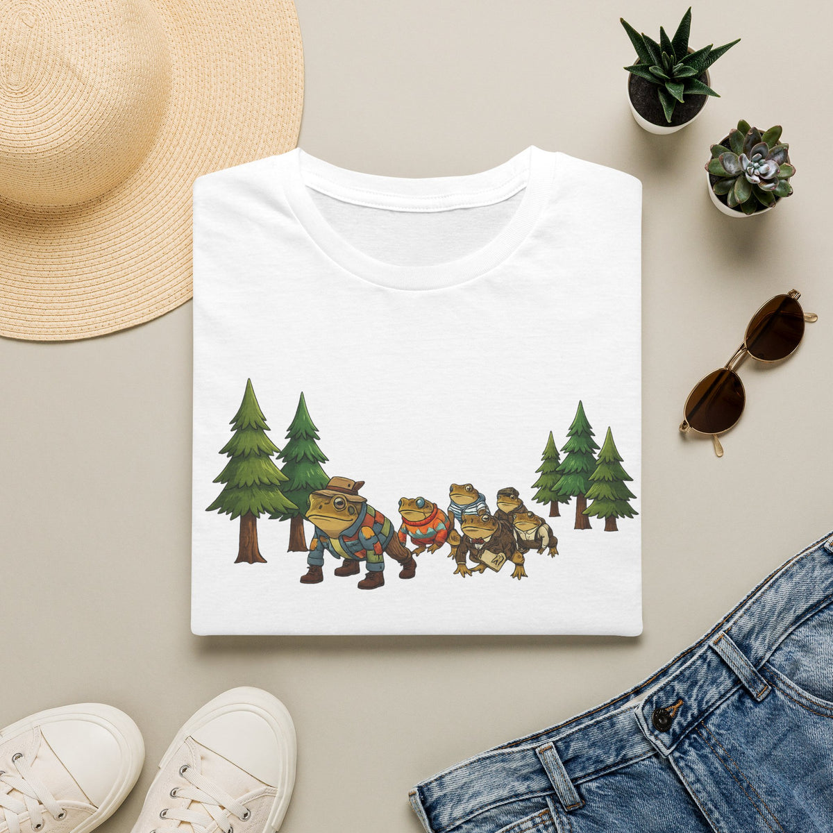 Toad Trail hiking through the Forest Unisex Softstyle T-Shirt