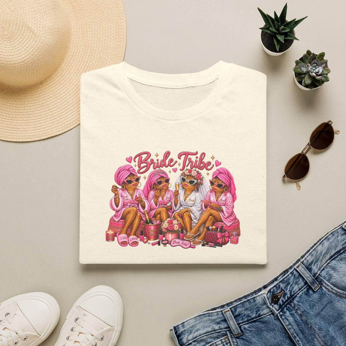 Bride Tribe Toads Unisex Softstyle T-Shirt