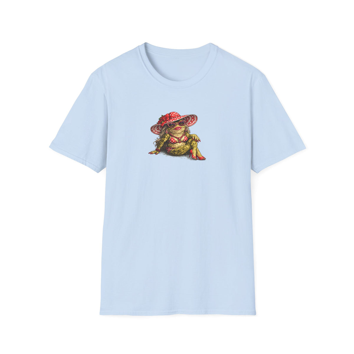 Toadella red polka dot Unisex Softstyle T-Shirt