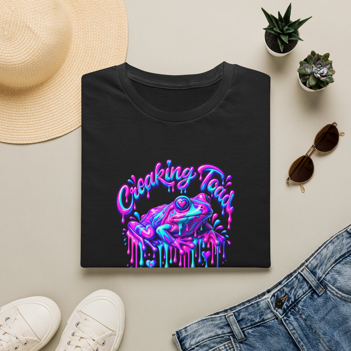 Croaking Toad Melted wax Unisex Softstyle T-Shirt