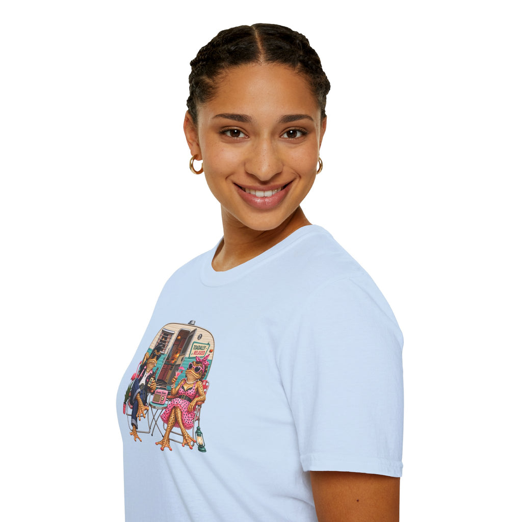Vintage 50s Toads Campervan Unisex Softstyle T-Shirt