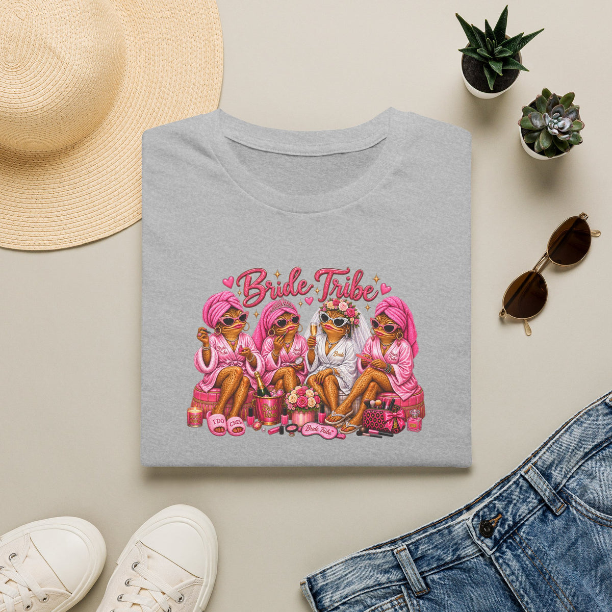 Bride Tribe Toads Unisex Softstyle T-Shirt