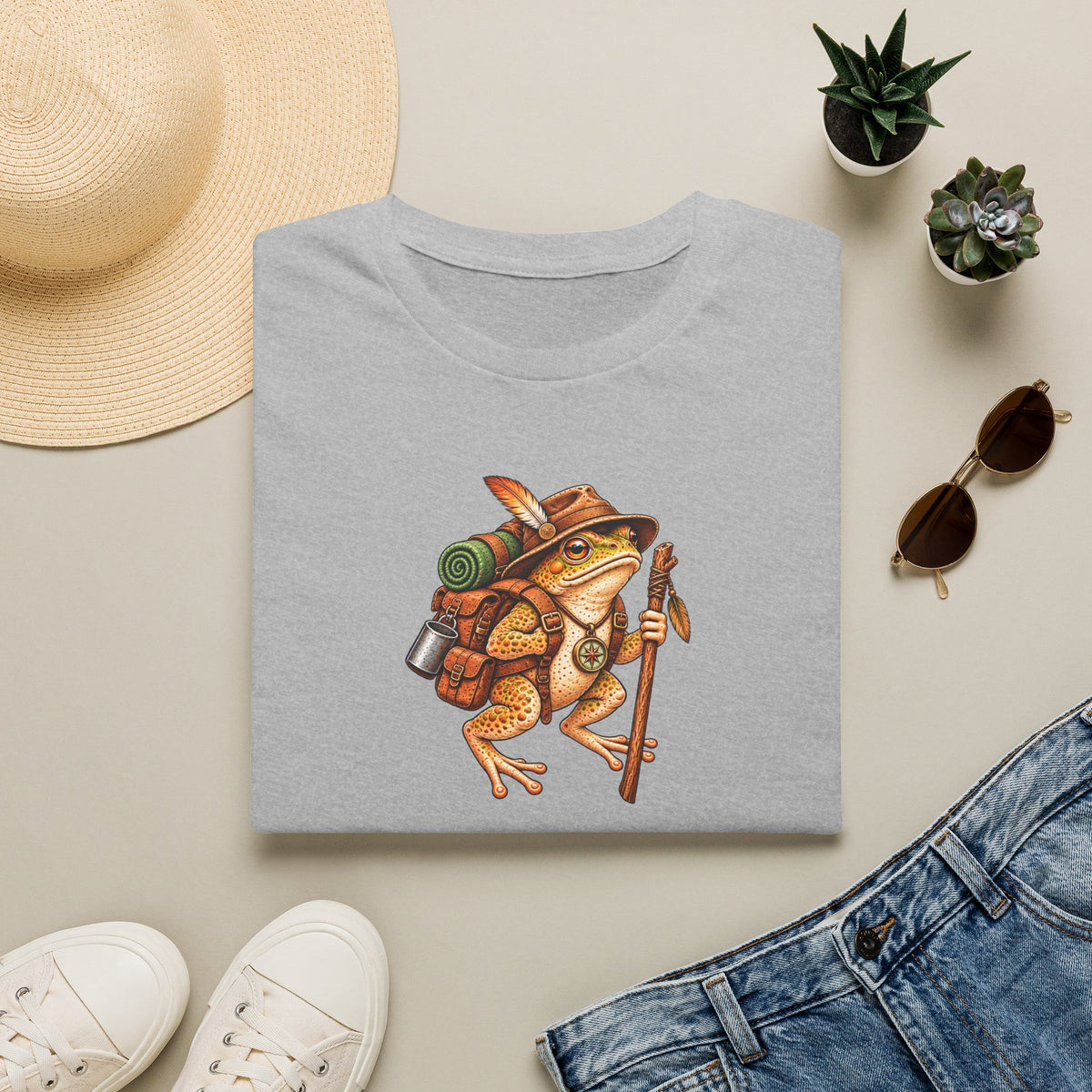 Hiking Toad Unisex Softstyle T-Shirt