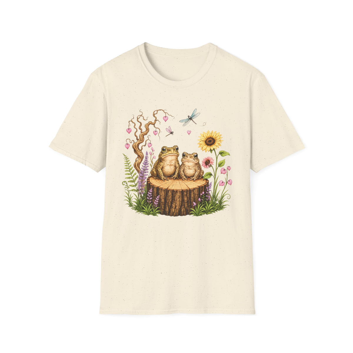 Toads on a log Unisex Softstyle T-Shirt