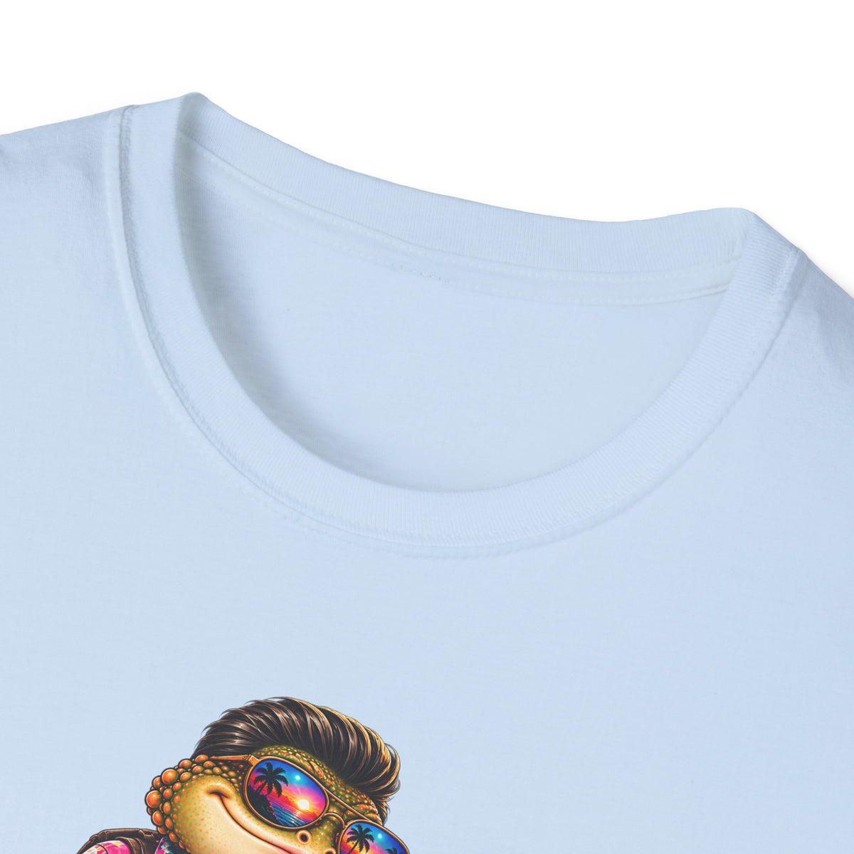 Toad walking  Origami dog unisex Softstyle T-Shirt
