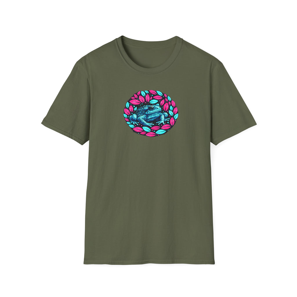 Unisex Softstyle T-Shirt „Blättrige Kröte“