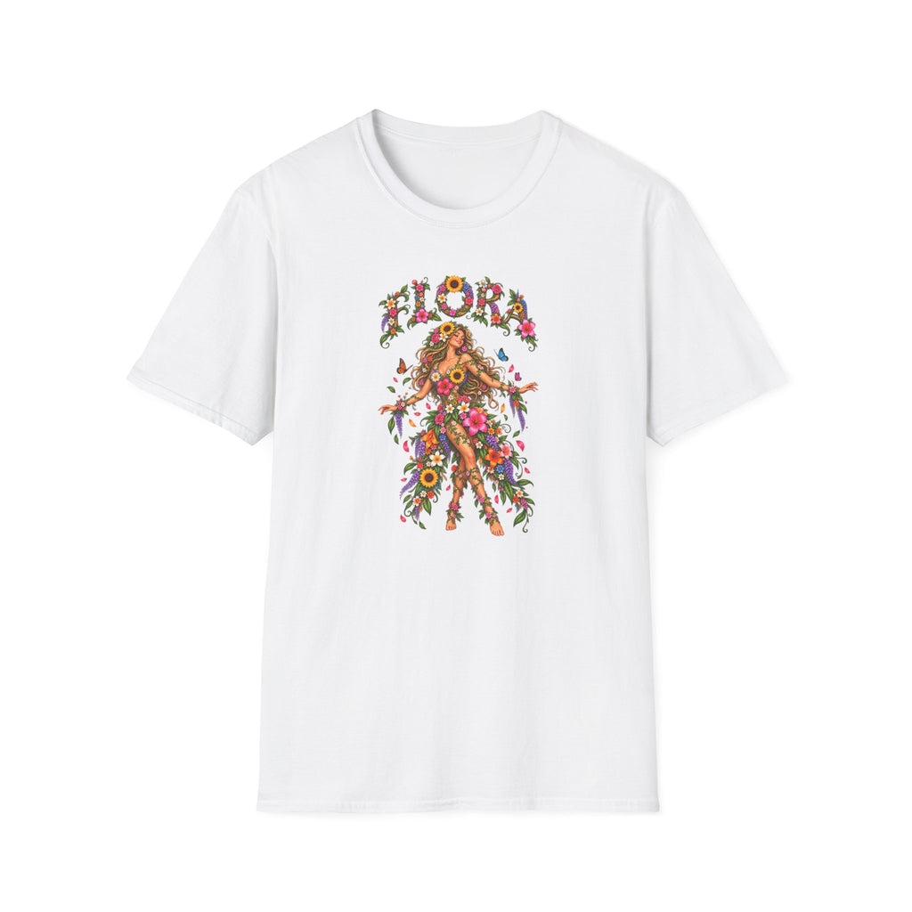 Flora - floral lady TshirUnisex Softstyle T-Shirt
