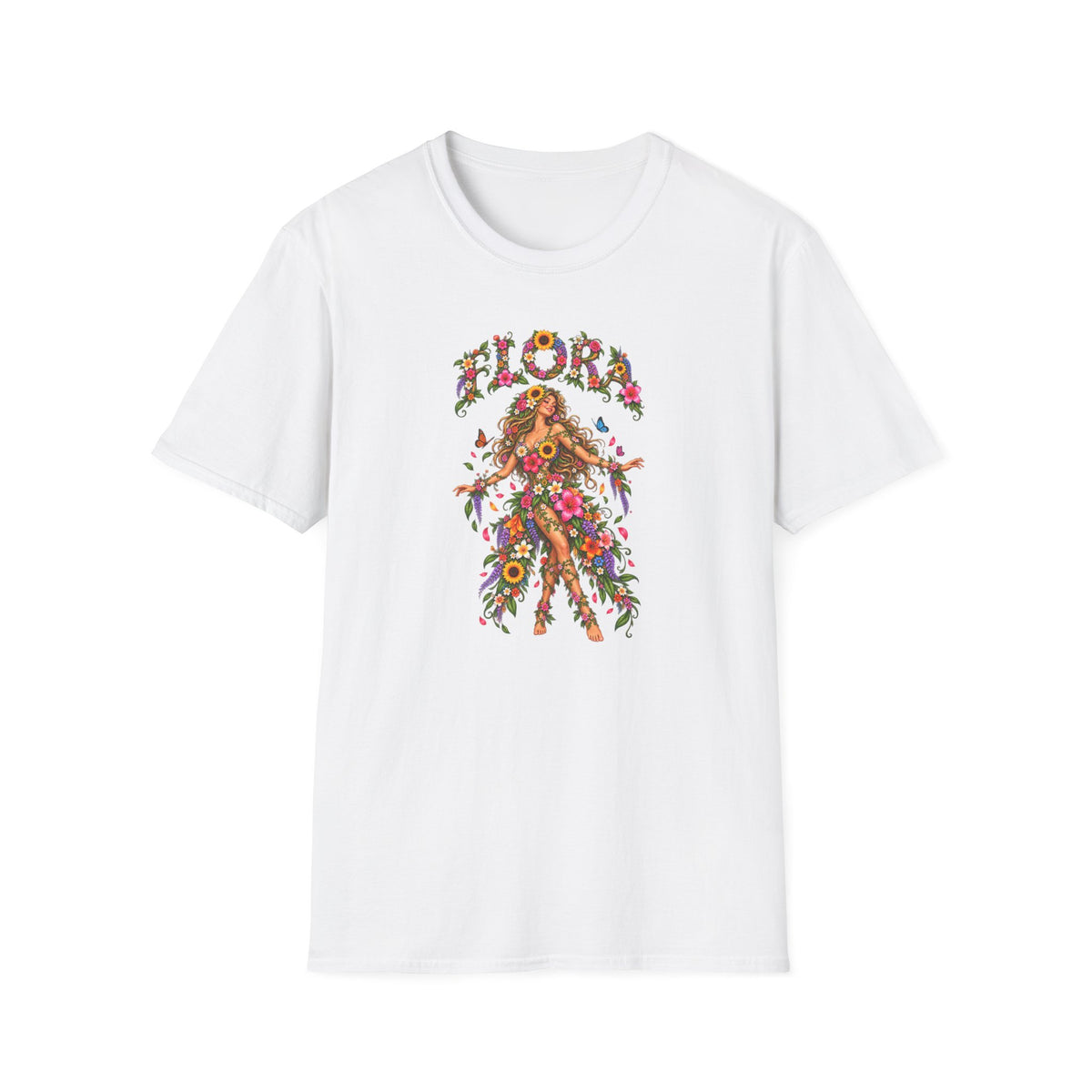 Flora - floral lady TshirUnisex Softstyle T-Shirt