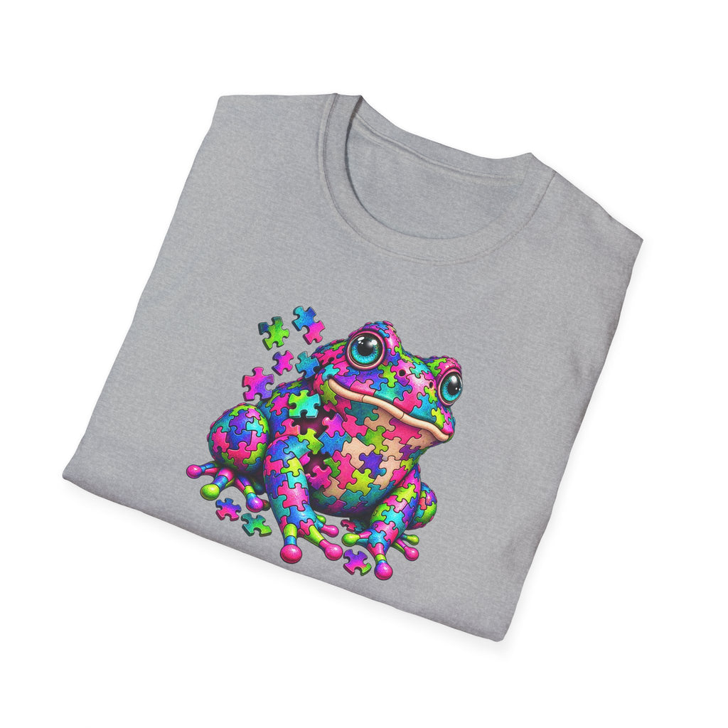 Puzzled Toad multicolored Unisex Softstyle T-Shirt