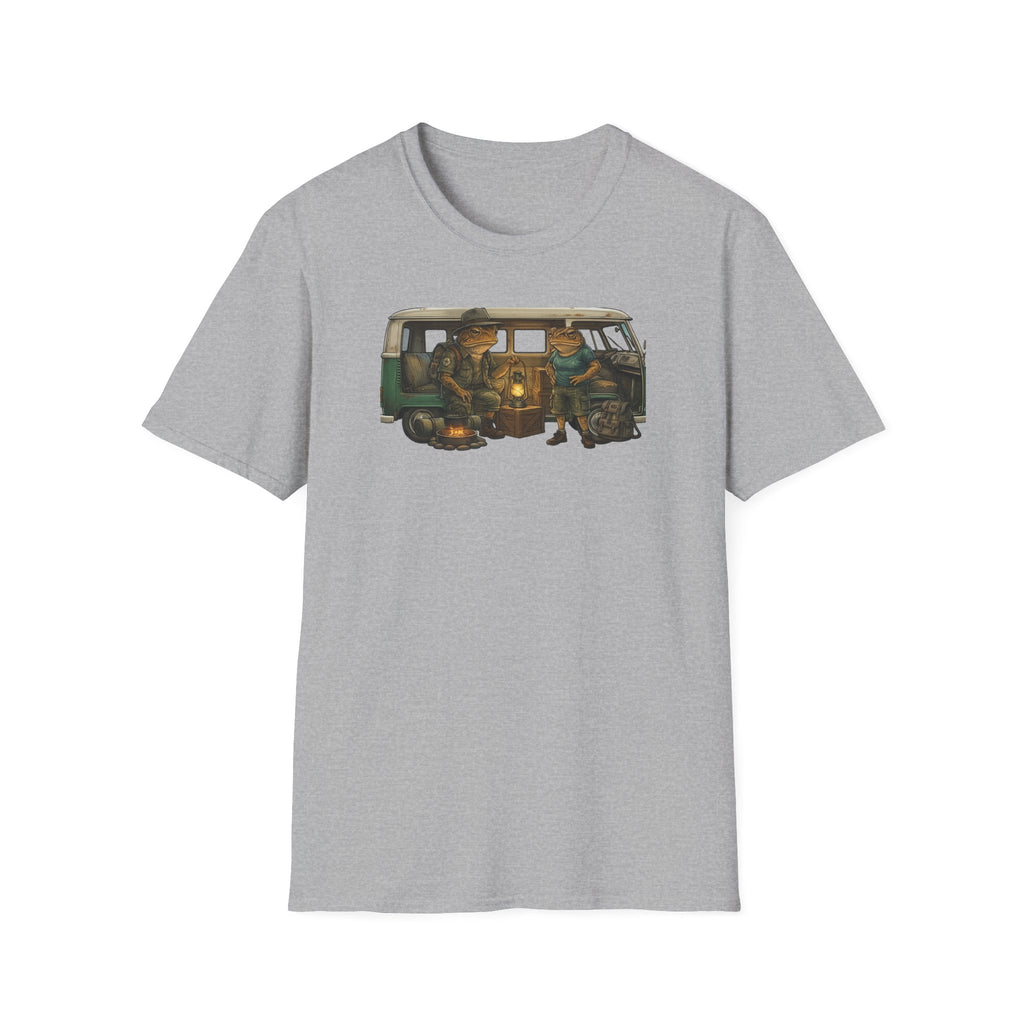 Toads Combi Van Camping Unisex Softstyle T-Shirt