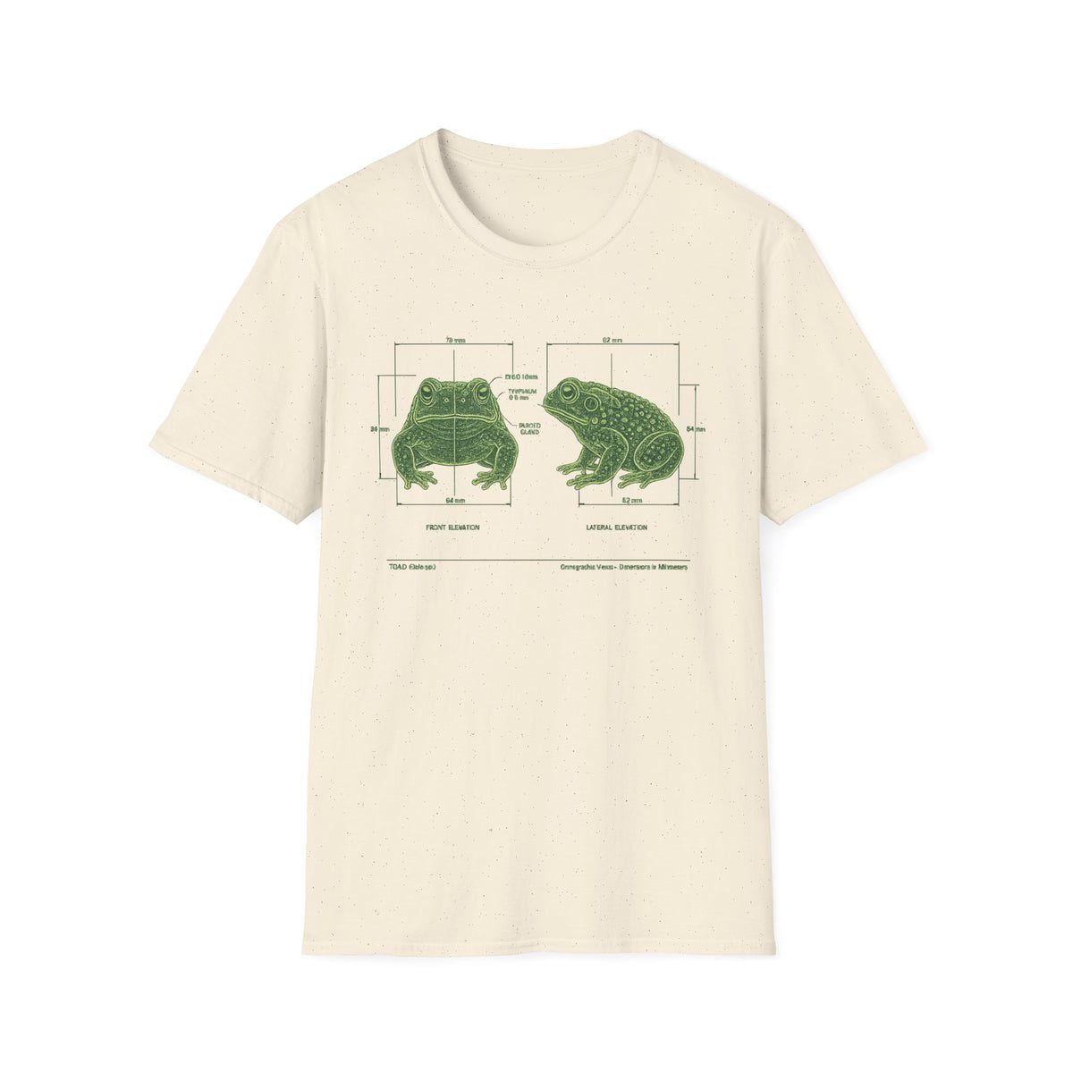 Blue Print Toad Unisex Softstyle T-Shirt